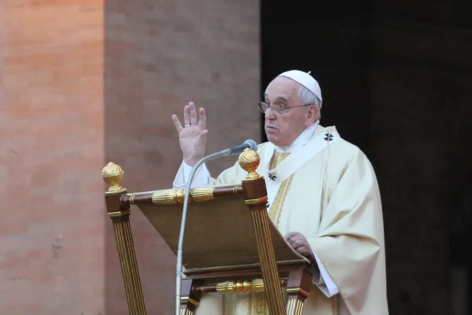Pope Francis gives the homily at Mass for the Solemnity of All Saints in Romes Verano cemetery Nov 1 2014 Credit Bohumil Petrik CNA 4 CNA 11 3 14