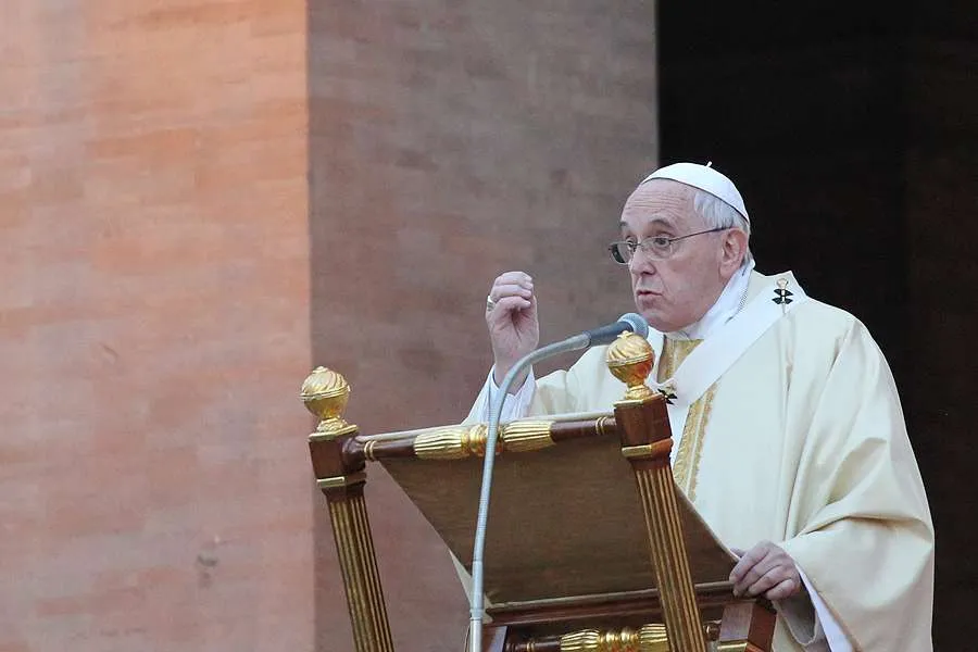Pope Francis gives the homily at Mass for the Solemnity of All Souls in Rome's Verano cemetery, Nov. 1, 2014. ?w=200&h=150