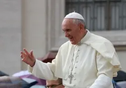 Pope Francis greets pilgrims during his Oct. 9, 2013 general audience. ?w=200&h=150
