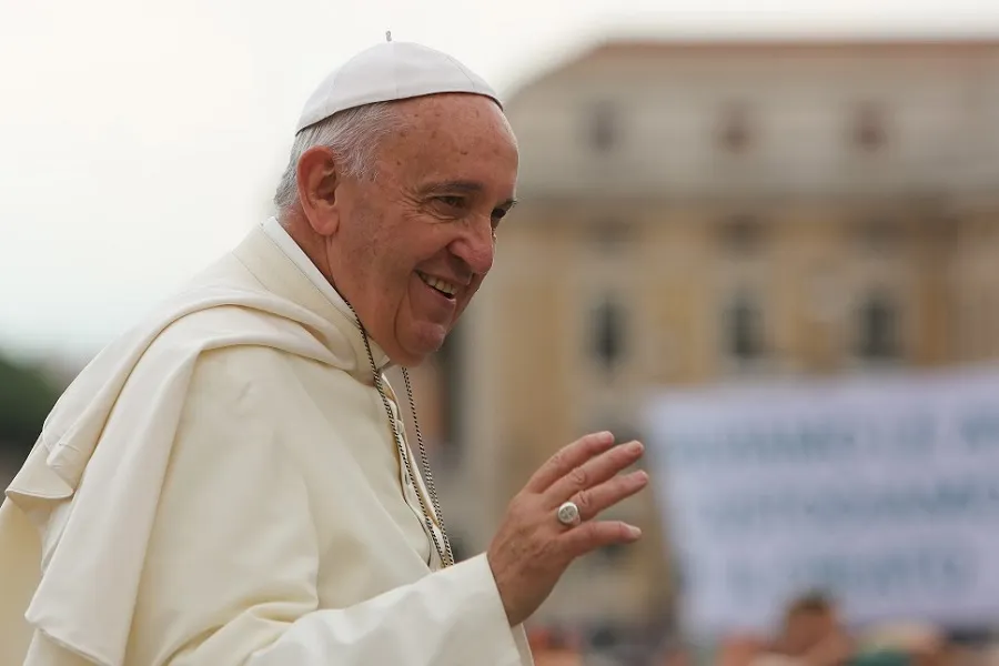 Pope Francis greets pilgrims during his general audience June 24, 2015. ?w=200&h=150