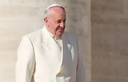 Pope Francis greets pilgrims in St. Peter's Square before the Wednesday general audience Dec. 4, 2013. ?w=200&h=150