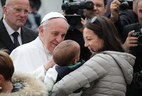 Pope Francis greets the ill and disabled during his General Audience Nov. 13, 2014. ?w=200&h=150