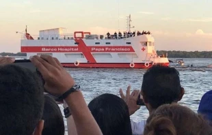 Pope Francis hospital ship.   Vatican Media.