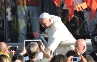 Pope Francis in Florence on Nov. 10, 2015.   Daniel Ibáñez/CNA.