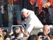 Pope Francis in Florence on Nov. 10, 2015. 