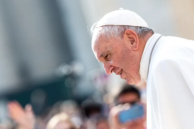 Pope Francis in St Peters Square Aug 28 2019 Credit Daniel Ibanez CNA