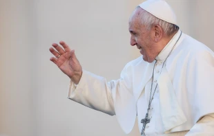 Pope Francis in St. Peter's Square Dec. 4, 2019.   Daniel Ibáñez/CNA.