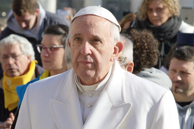 Pope Francis in St Peters Square February 6 2016 Credit Alexey Gotovskiy CNA
