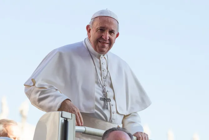 Pope Francis in St Peters Square March 6 2019 Credit Lucia Ballester CNA