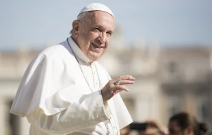 Pope Francis in St. Peter's Square Nov. 14, 2018.   Marina Testino/CNA.