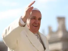 Pope Francis in St. Peter's Square Feb 18. 