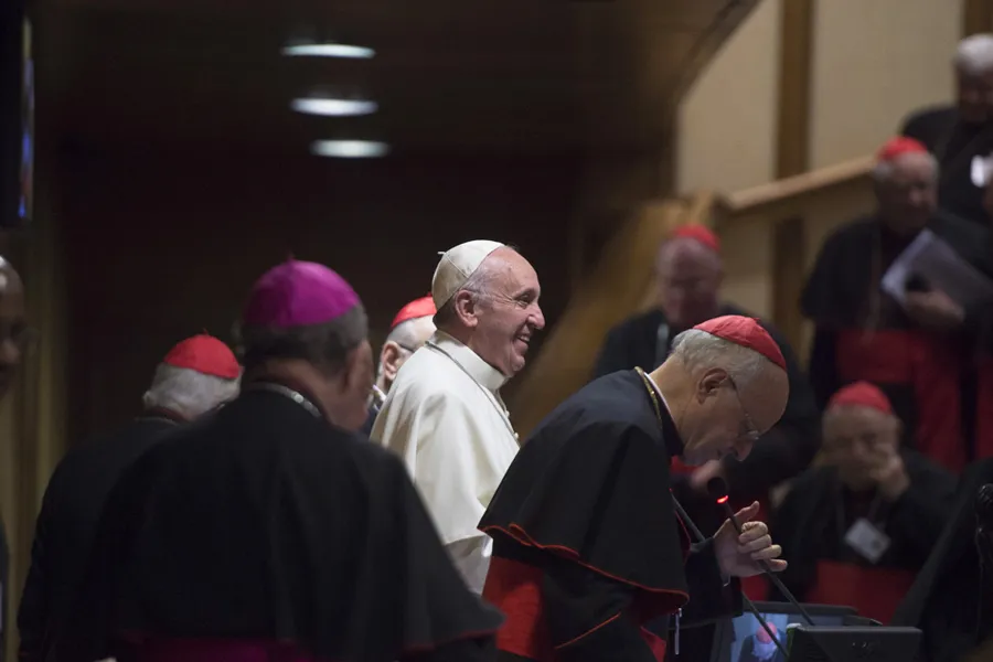 Pope Francis in the Synod Hall in the Vaitcan on Oct. 21, 2015. ?w=200&h=150