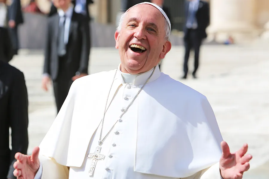  Pope Francis outside of St. Peter's Basilica during the general audience in St. Peter's Square on April 1, 2015. ?w=200&h=150