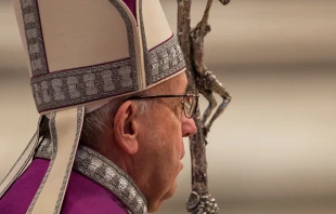 Pope Francis leads a Penitential Celebration in St. Peter's Basilica on March 9, 2018.   Daniel Iba?n?ez/CNA.