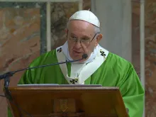 Pope Francis makes closing remarks for the Vatican abuse summit in the Sala Regia Feb. 24, 2019. 