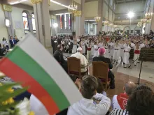 Pope Francis meets Catholics in Bulgaria May 6, 2019. 