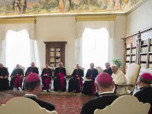 Pope Francis meets at the Vatican with the Slovak bishops for their ad limina visit, Nov. 12, 2015. 