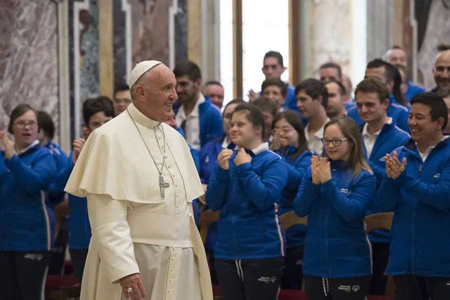 Pope Francis meets with Italian special Olympians on June 19, 2015 in Vatican City. ?w=200&h=150