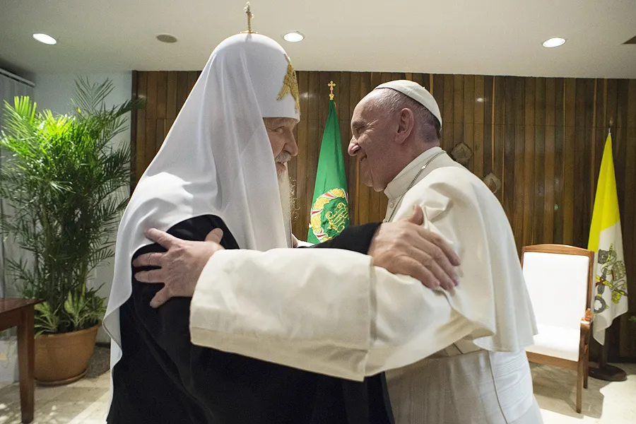 Pope Francis meets with Patriarch Kirill in Havana, Cuba on Feb. 12, 2016. ?w=200&h=150