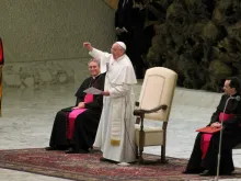 Pope Francis meets with members of the Italian diocese of Cassano all’Jonio Feb 21, 2015. 