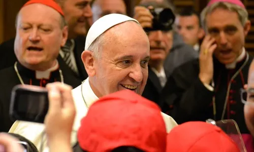 Pope Francis meets with students in Paul VI audience hall on May 31, 2014. ?w=200&h=150