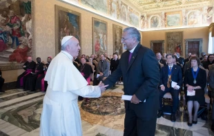 Pope Francis meets with the World Methodist Council Oct. 19, 2017.   L'Osservatore Romano.