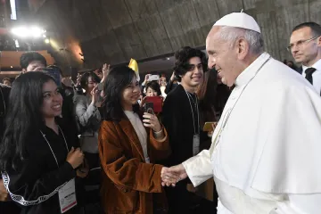 Pope Francis meets with youth in Japan Nov 25 2019 Credit Vatican Media