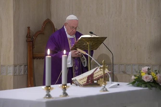 Pope Francis offers Mass in Casa Santa Marta Credit Vatican Media