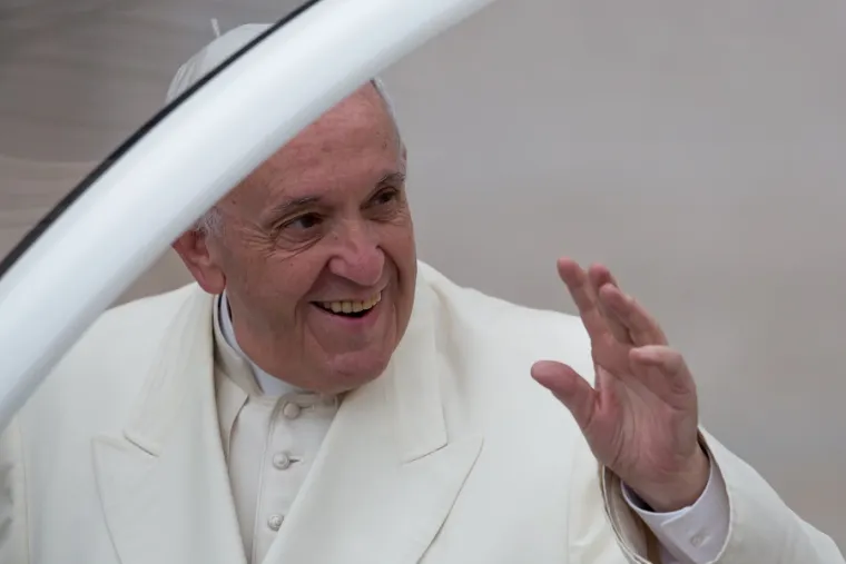 Pope Francis on Jan. 31, 2018. Credit: Daniel Ibáñez/CNA.