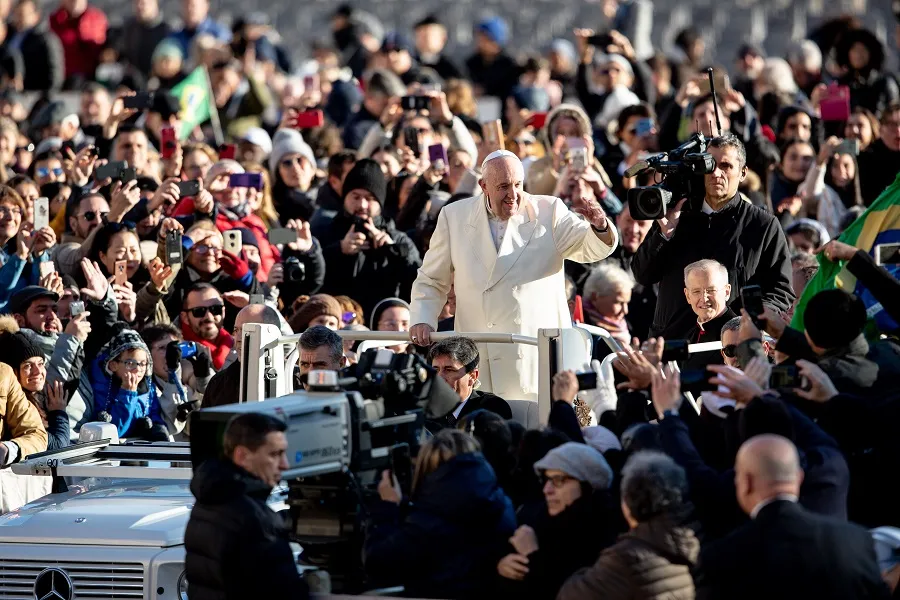Pope Francis on the popemobile Dec. 4, 2019. ?w=200&h=150