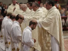 Pope Francis ordains 10 men to the priesthood May 7, 2017. 