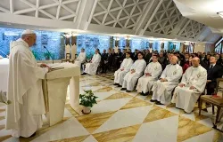 Pope Francis preaches April 17, 2013 in the chapel of St. Martha's residence. ?w=200&h=150