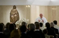 Pope Francis preaches April 19, 2013 to employees of the Vatican press and newspaper. ?w=200&h=150