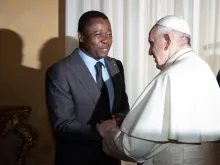 Pope Francis receives in audience Togolese president Faure Gnassingbé at the Vatican, April 29, 2019. 