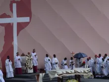 Pope Francis celebrates Mass in Maputo, Mozambique Sept. 6, 2019. 