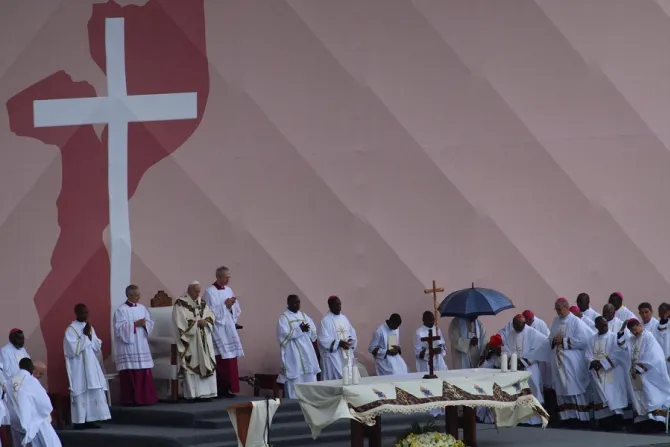 Pope Francis says Mass in Maputo Mozambique Sept6 2019 Credit Edward Pentin CNA