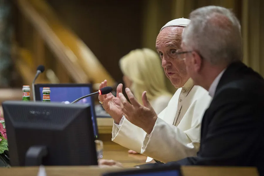 Pope Francis speaks at a workshop on climate change in Rome, June 21, 2015. ?w=200&h=150