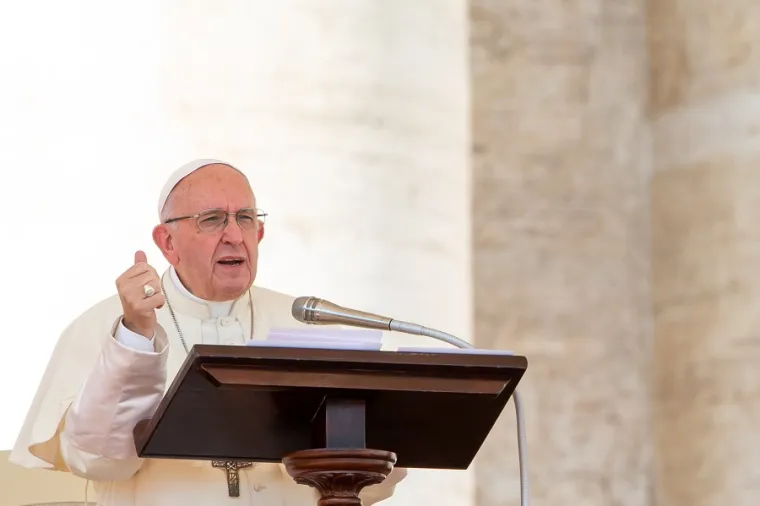 Pope Francis Aug. 12, 2018. Credit: Daniel Ibanez/CNA.