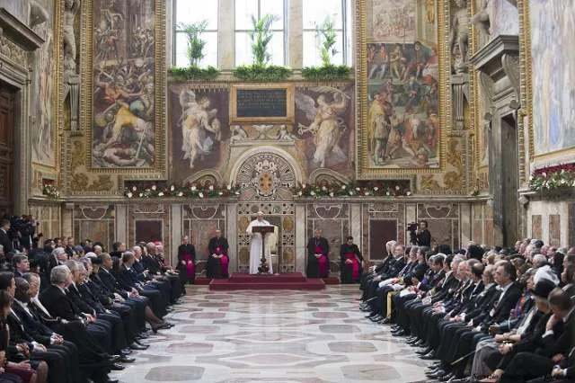 Pope Francis speaks to the Diplomatic Corps Ac?w=200&h=150