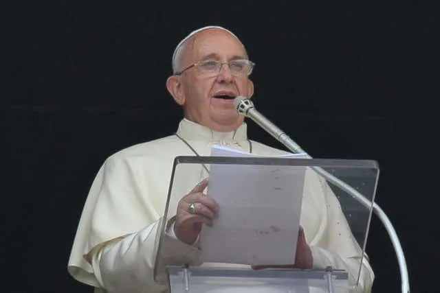 Pope Francis speaks to the crowd gathered in St. Peters Square June 15, 2015. ?w=200&h=150