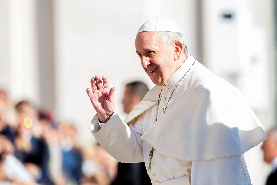 Pope Francis waves in St. Peter's Square Sept. 26, 2018. ?w=200&h=150