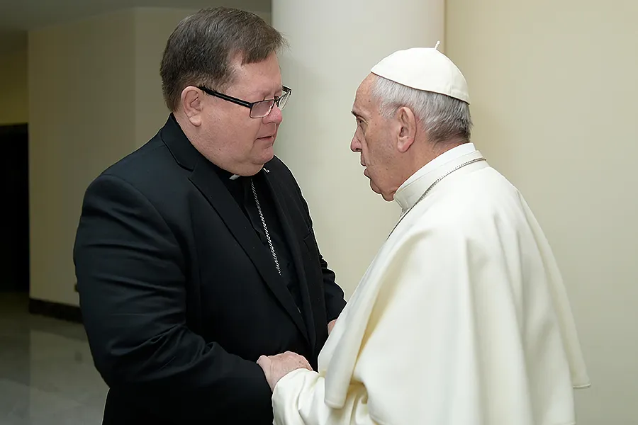 Pope Francis mourns the Quebec mosque attack with Cardinal Gerald Lacroix, Jan. 30, 2017. ?w=200&h=150