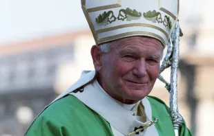 Pope John Paul II circa 1991.   L'Osservatore Romano.