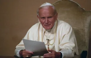 St. John Paul II, founder of the Centesimus Annus Pro Pontifice Foundation, circa 1992. L'Osservatore Romano.