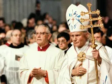 St. John Paul II in St. Peter's Basilica, March 25, 1983. 