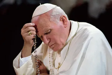 Pope John Paul II in Belgium circa 1995 Credit  LOsservatore Romano CNA 9 15 15
