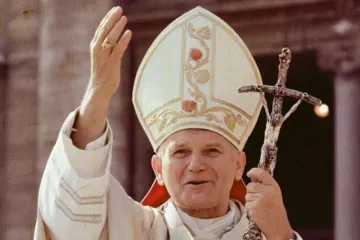 Pope John Paul II in St Peters Square circa 1978 Credit   LOsservatore Romano CNA 6 16 15