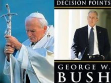 Pope John Paul II and President George W. Bush 