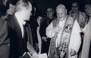 St. John XXIII at the canonization of St. Martin de Porres, May 6, 1962. null