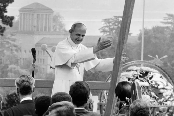 Pope Paul VI Visits Geneva to Address ILO Conference on Fiftieth Anniversary June 10 1969 Credit UN Photo CNA 10 9 14